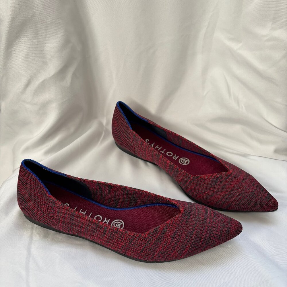 Rothy's The Point Red Heather - 8 *NWOB*